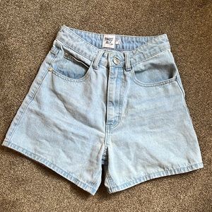Princess Polly mom jean shorts